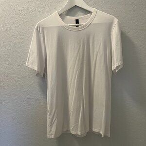 White Lululemon Cotton Men's Shortsleeve Tshirt